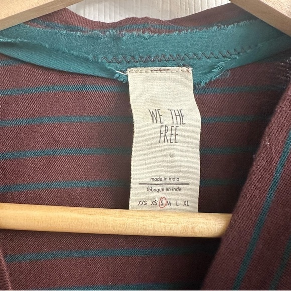 Free People Tank Top Turtleneck Boho Brown Earthy Fairy Flowy Size Small - Picture 4 of 4